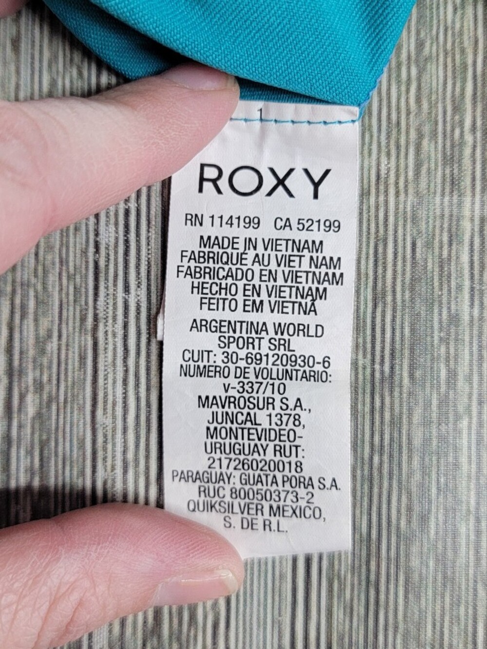 Roxy Sea Bound Rash Guard In Teal Mint - Picture 8 of 11